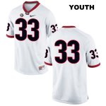 Youth Georgia Bulldogs NCAA #33 Ian Donald-McIntyre Nike Stitched White Authentic No Name College Football Jersey NNG6254OC